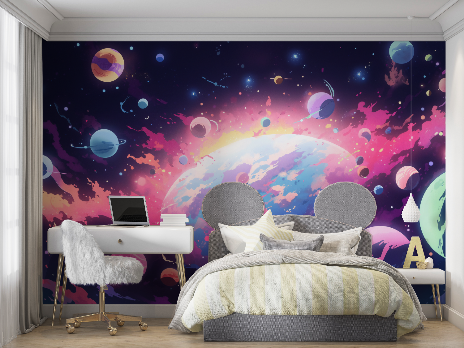 Papier peint murale nebuleuse e...es mur chambre panoramique