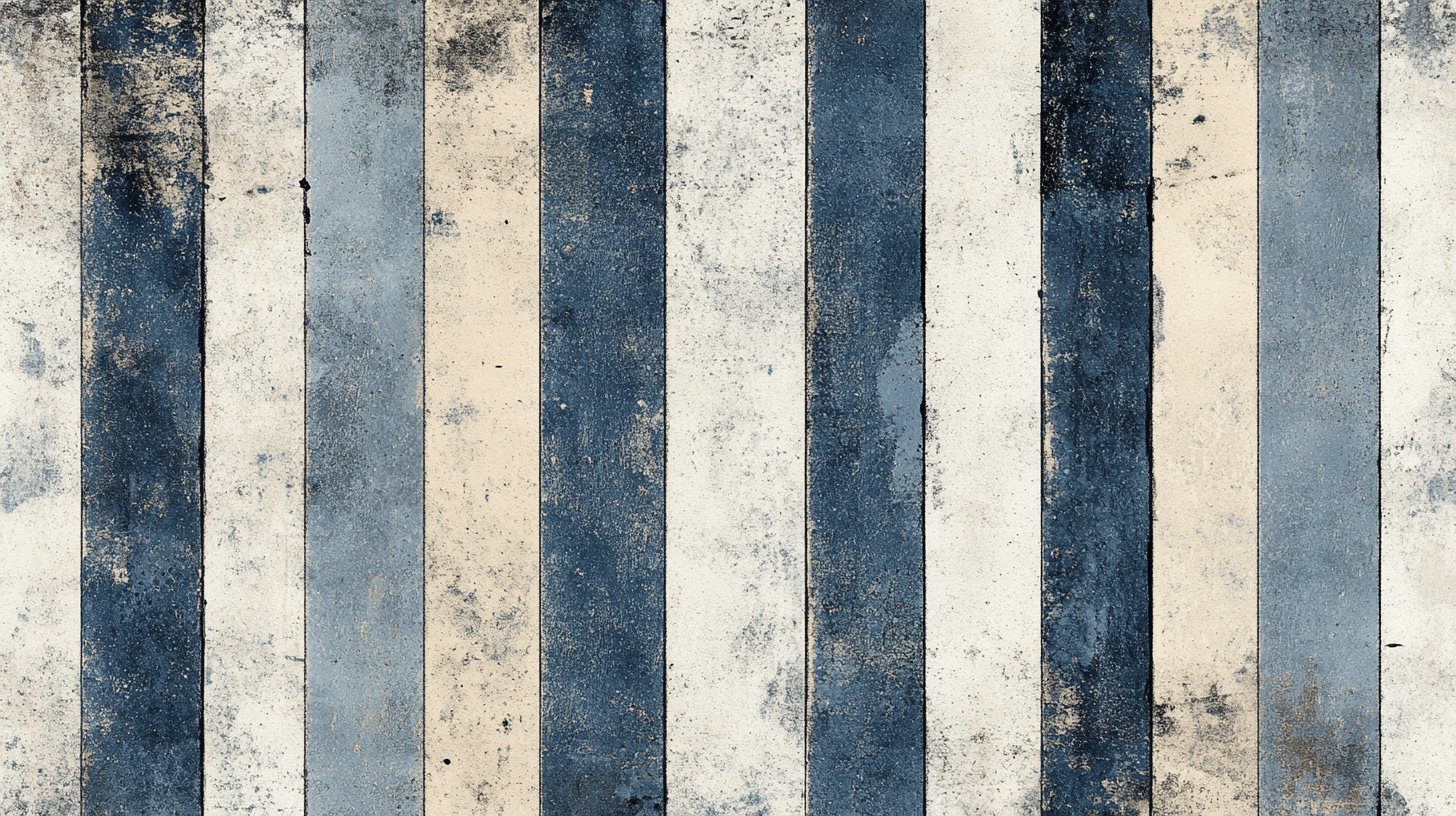 Papier Peint Vintage Rayures Gris Bleu Pale