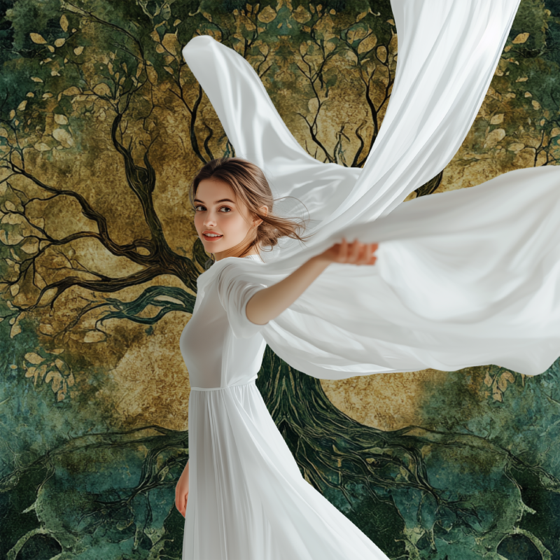 Papier peint arbre de vie modele