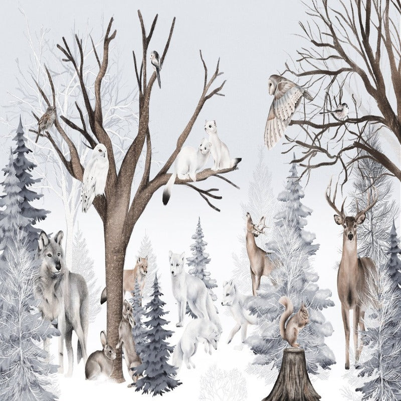 Dieren Behang <br/> Bos in de winter