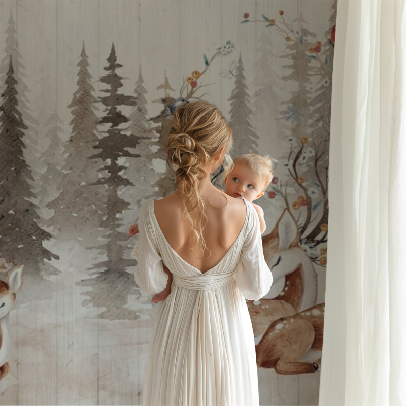 Forest Cerf Wallpaper