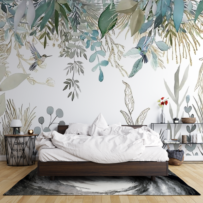 Bird decor wallpaper