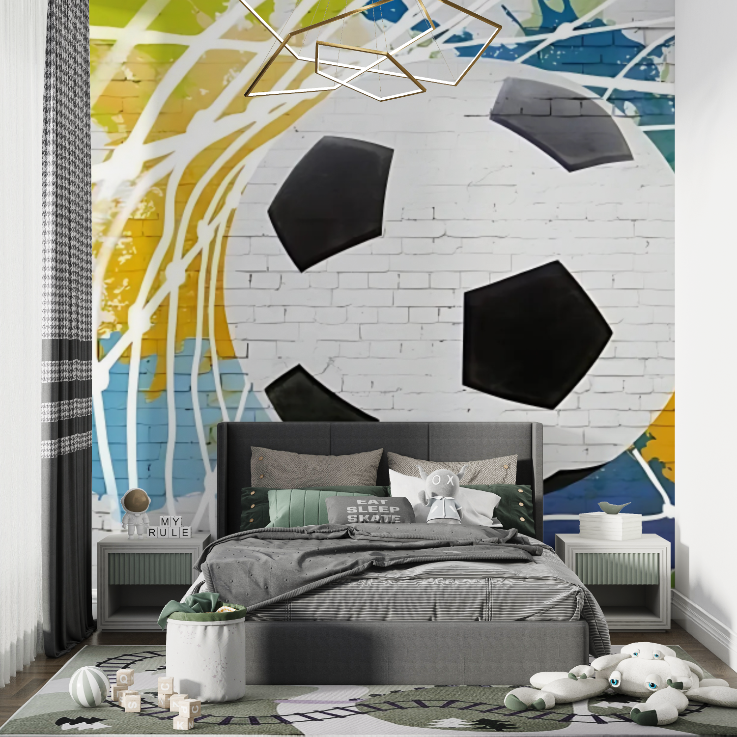 Fußball-Straßenfußball-Hintergrundbild