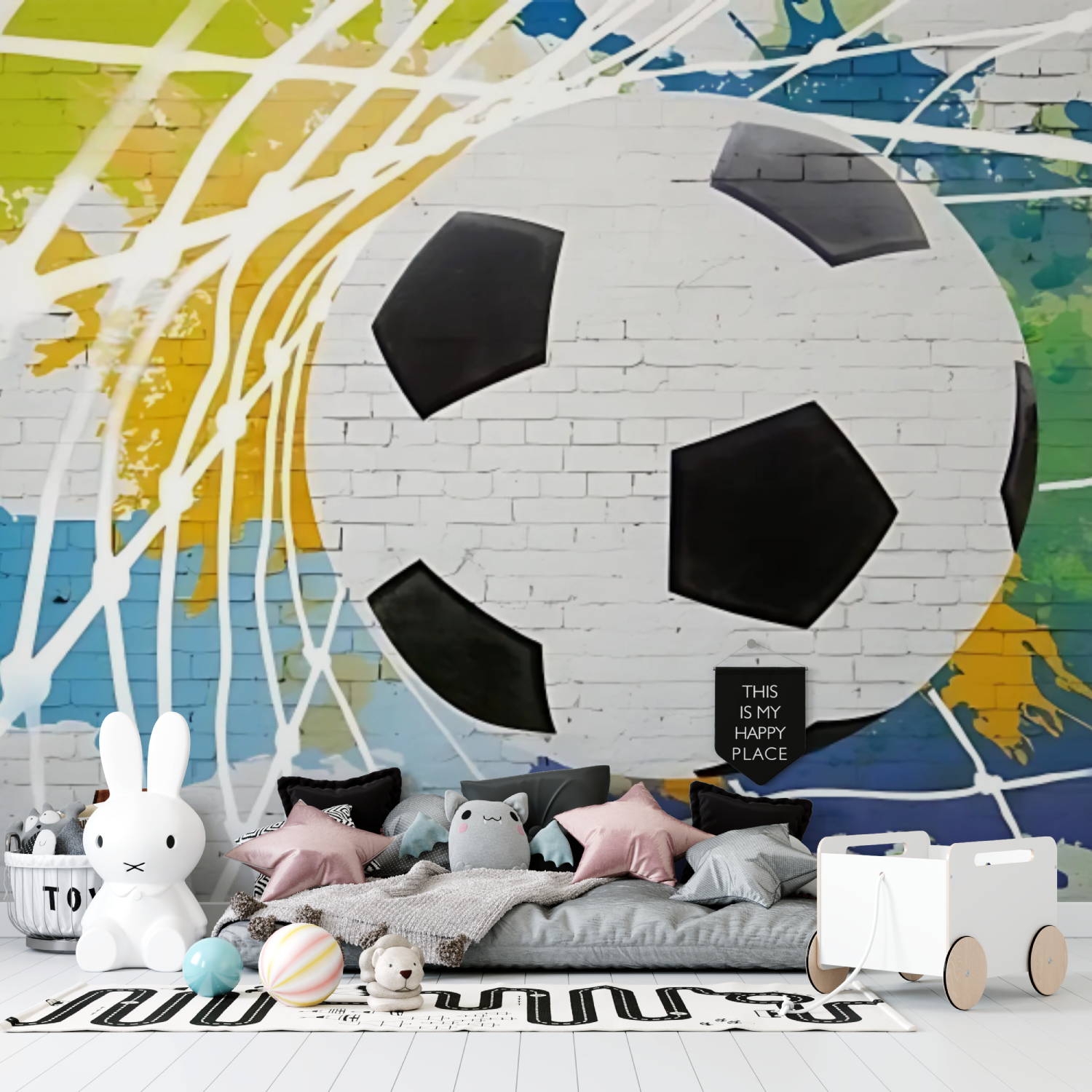 Fußball-Straßenfußball-Hintergrundbild