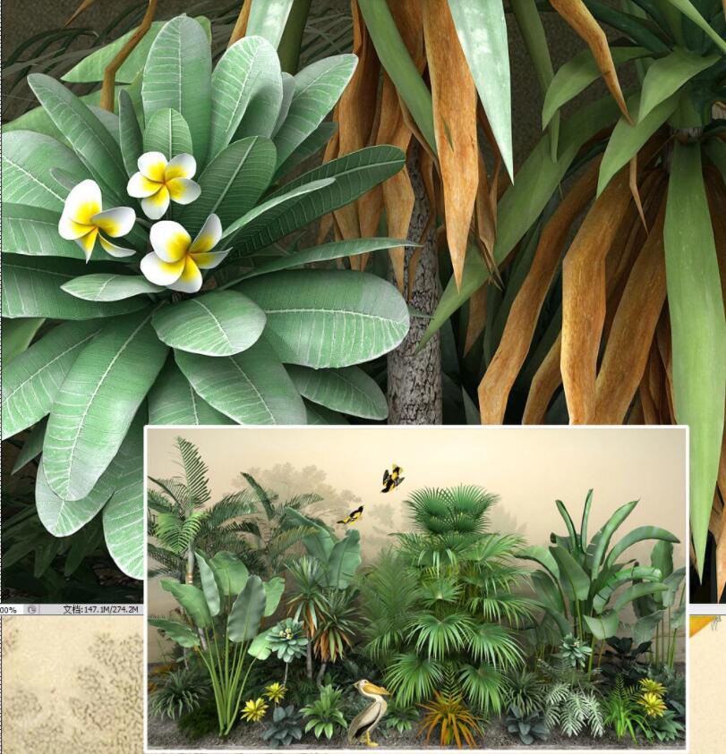 Papier peint nature chambre