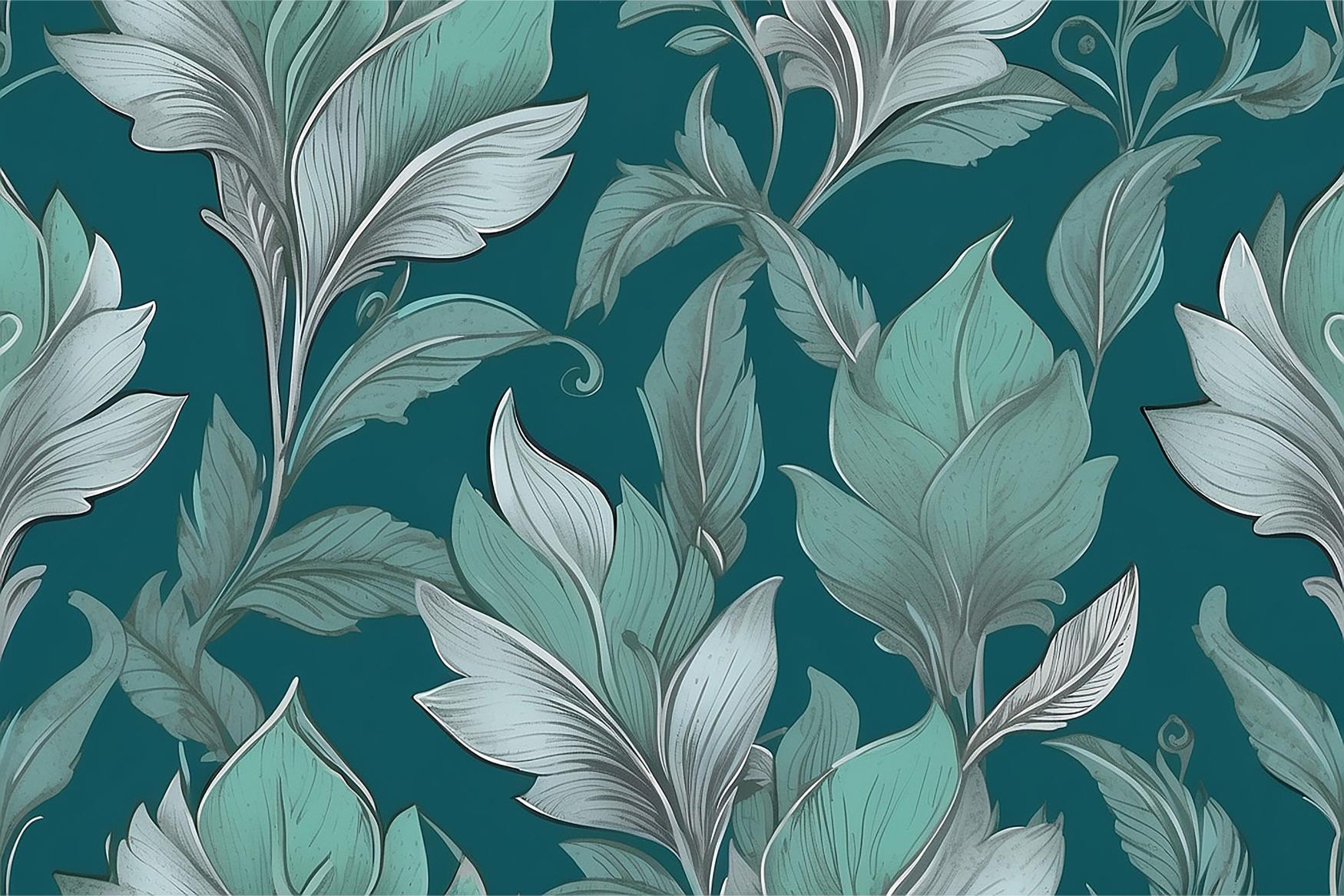 Duck Blue Wallpaper vintage patroon