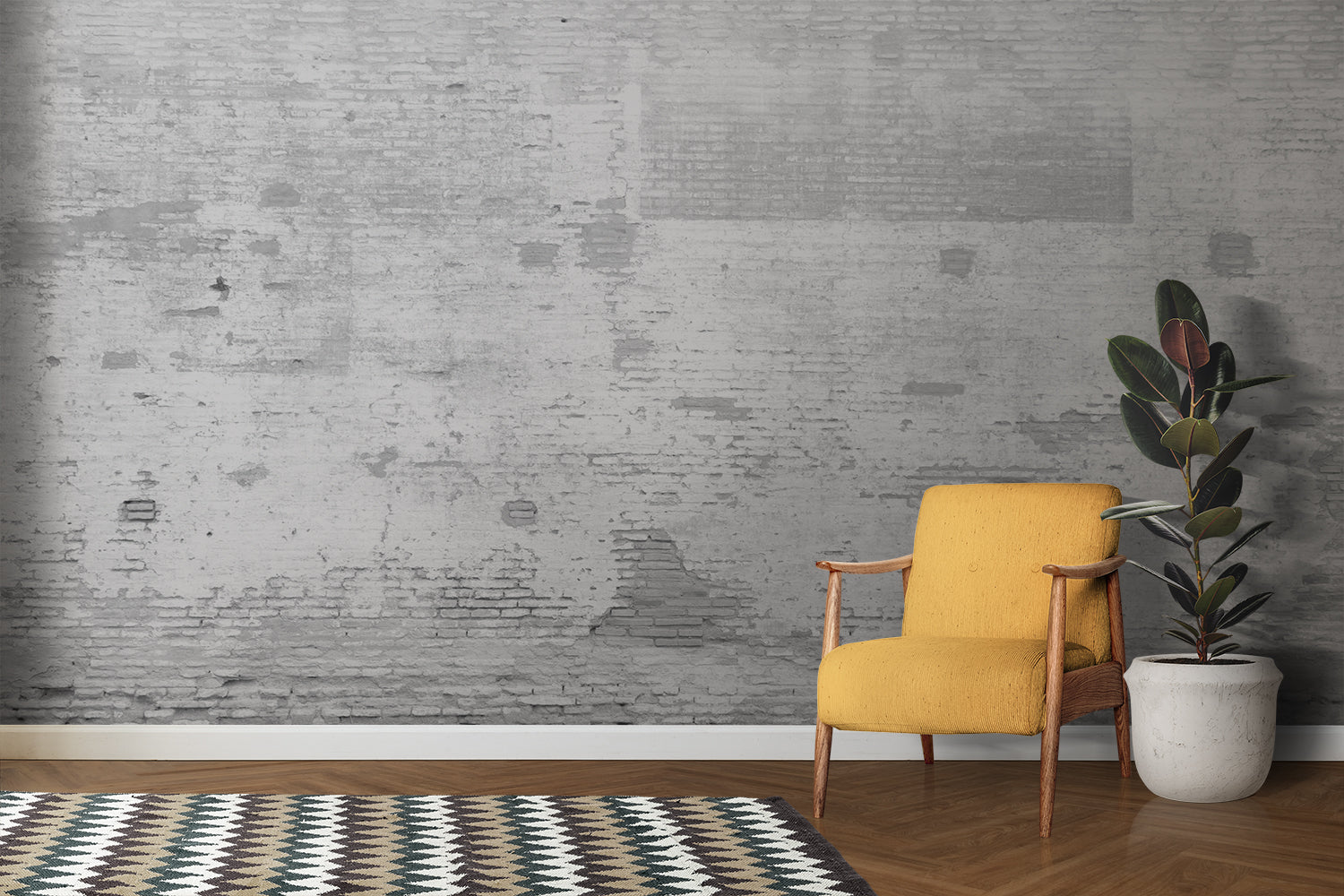 Papier Peint Brique 3D Trompe L’Oeil