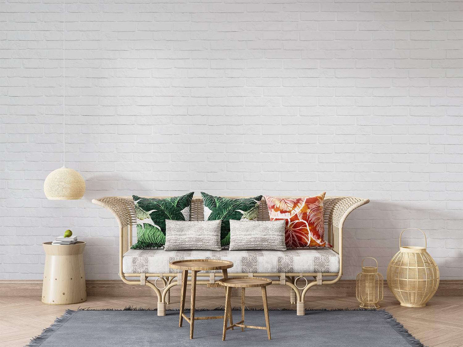 Papier Peint Brique Blanche Salon