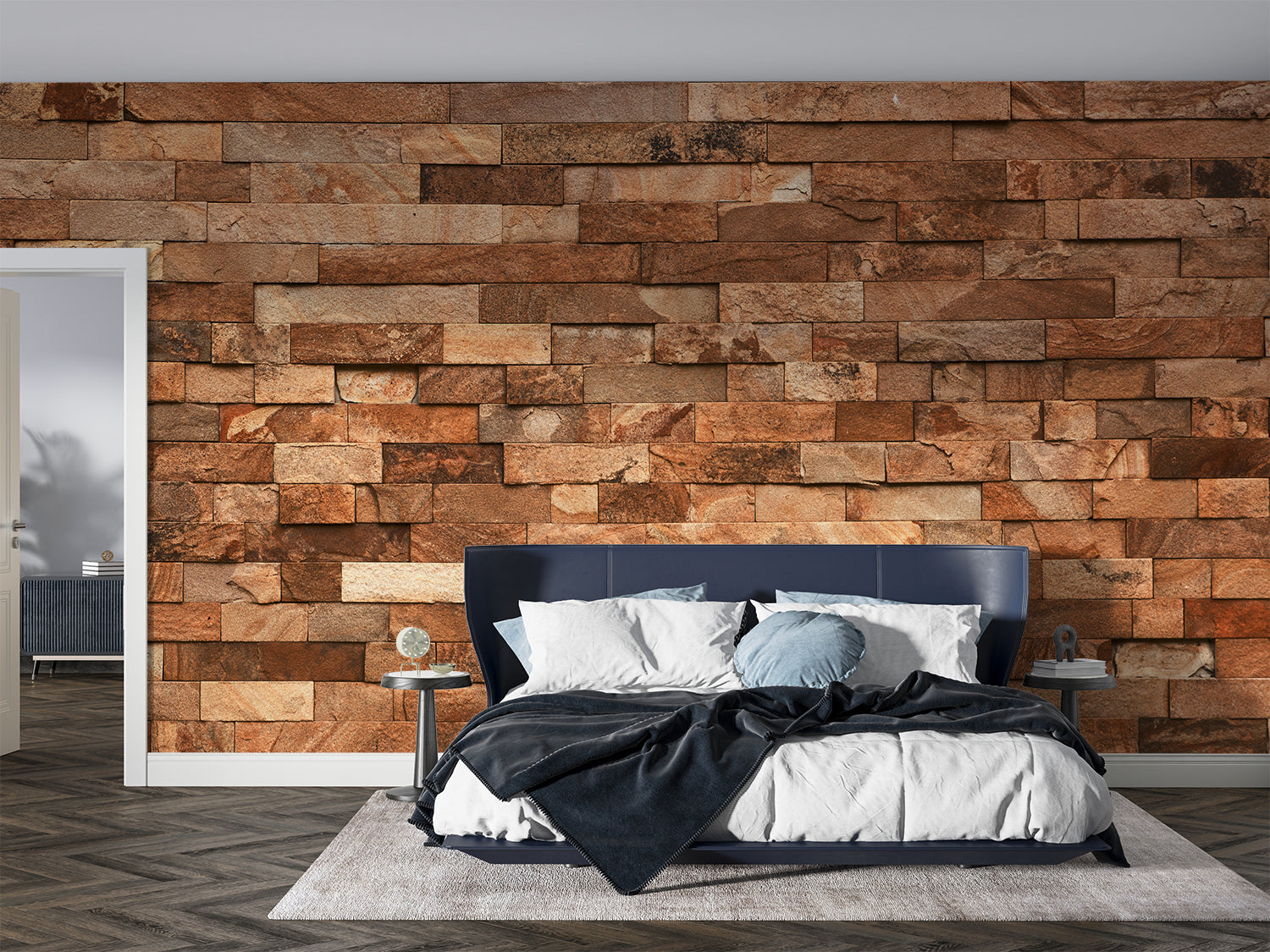 Papier Peint Brique Bois