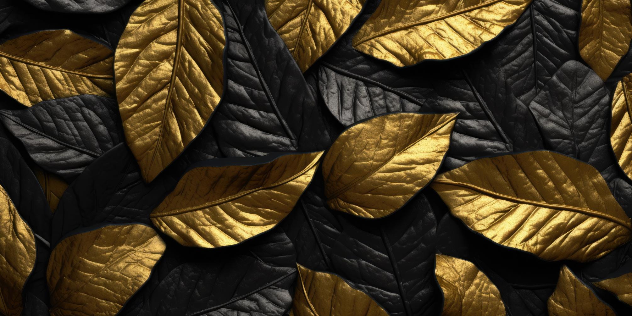Zwart en gouden plaatbehang