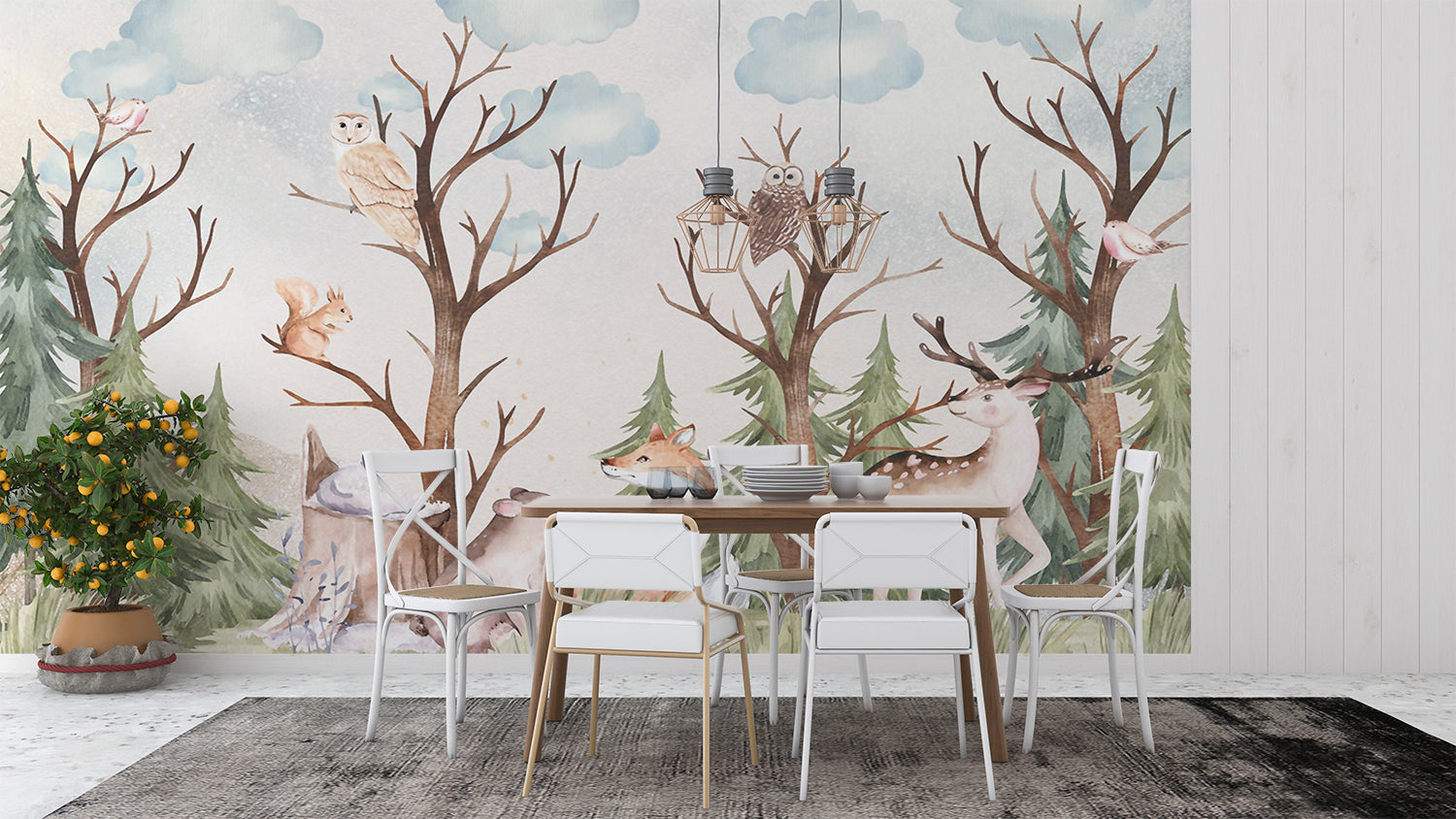 Papier Peint Foret Enfant