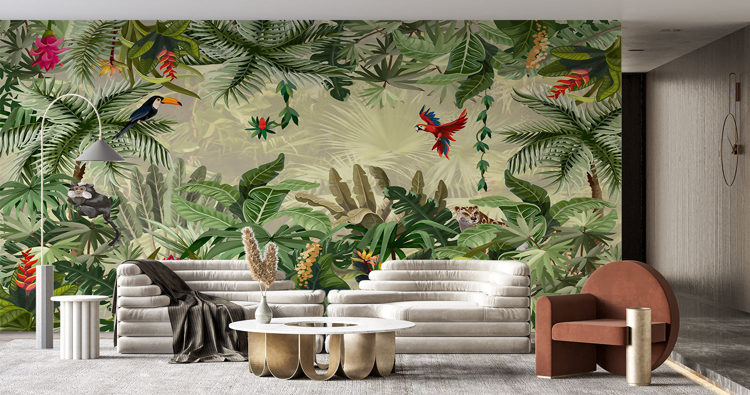 Papier Peint Foret Tropicale