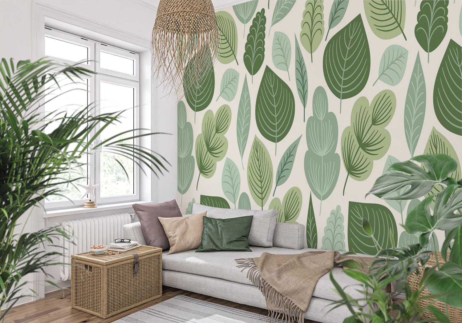 Papier Peint Motif Feuillage