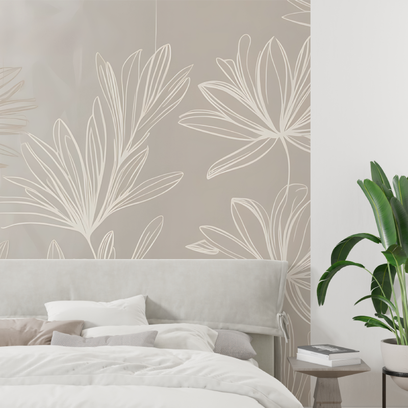 Papier peint motifs cocooning tapisserie tendance