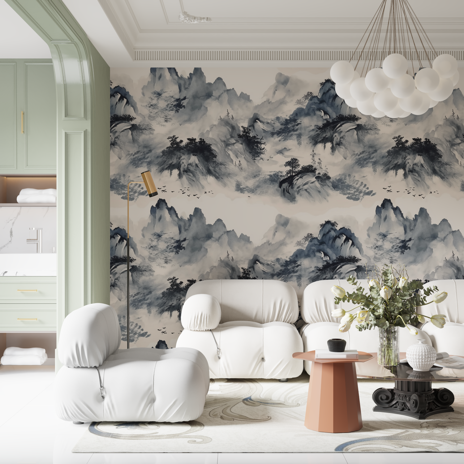 Zen Non-Woven Wallpaper - Second Image