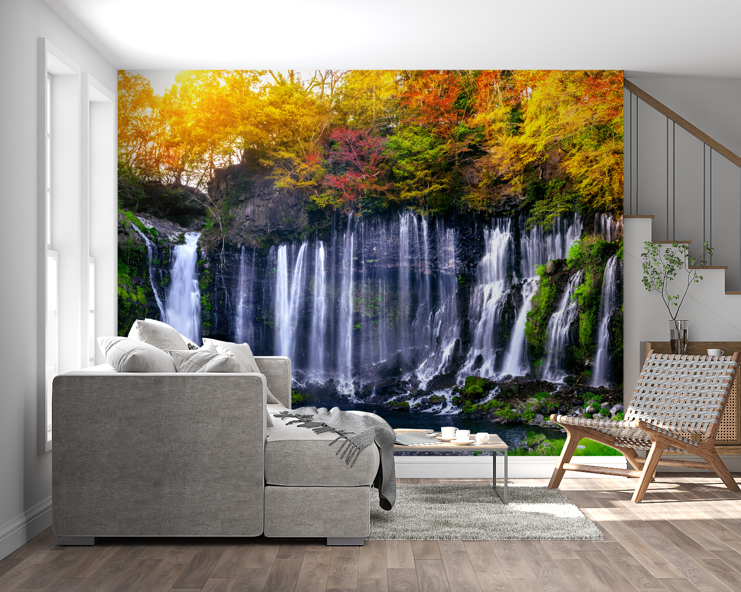 Zen waterval behang - Second Image