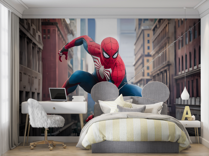 Papier Peint Enfant Spiderman - chambre petit