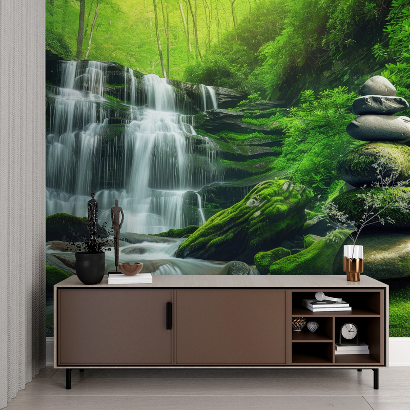 Papier Peint Cascade Relaxante - design