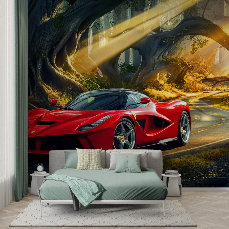 Papier peint voiture ferrari murs