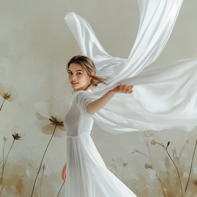 Papier peint fleur pissenlit modele