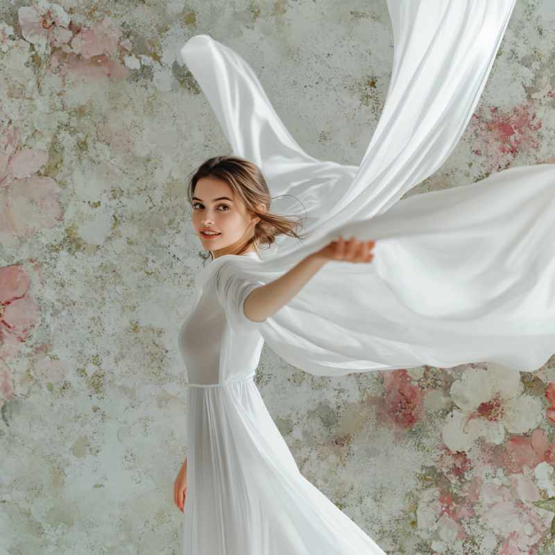 Papier peint fleur tombante modele