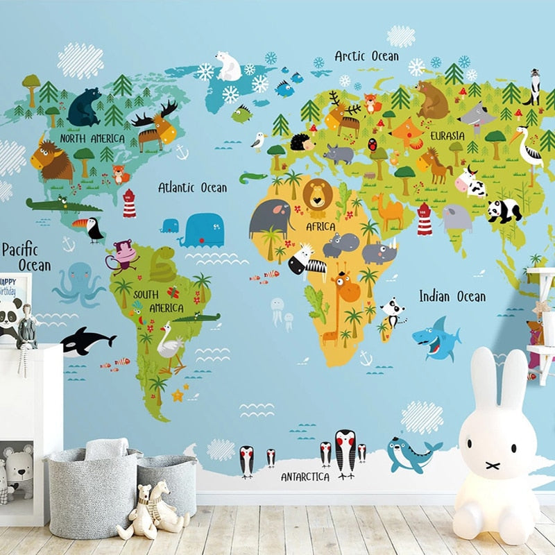 World Map Wallpaper <br/> Animal World Theme - Second Image