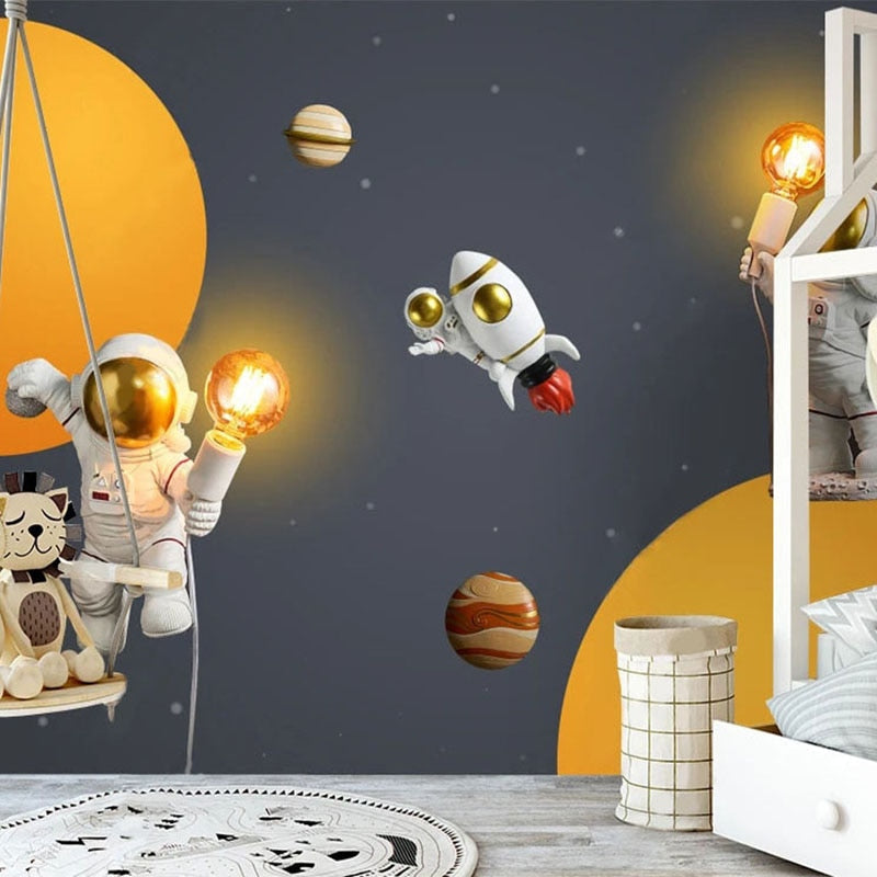 Ruimte behang <br/> Astronaut slim idee!