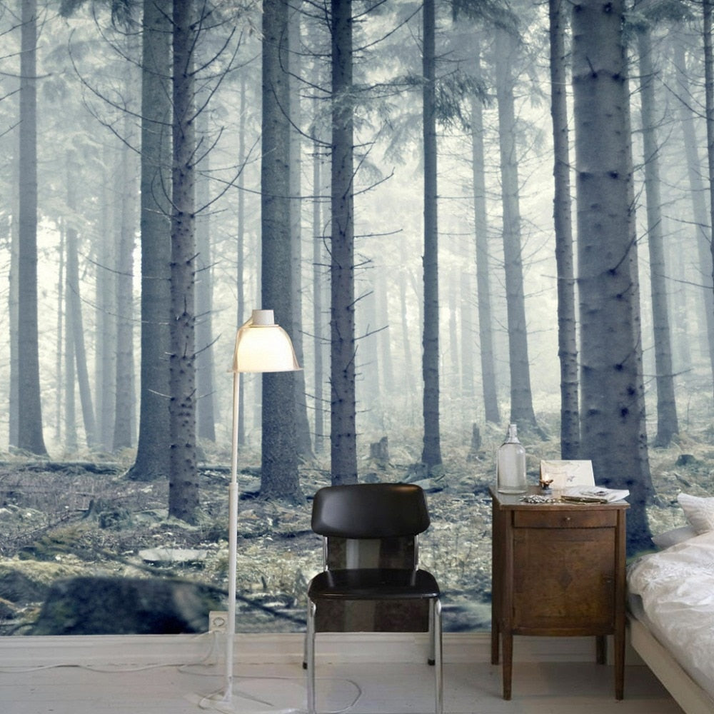 Custom Photo Wallpaper Modern Forest Woods Photography