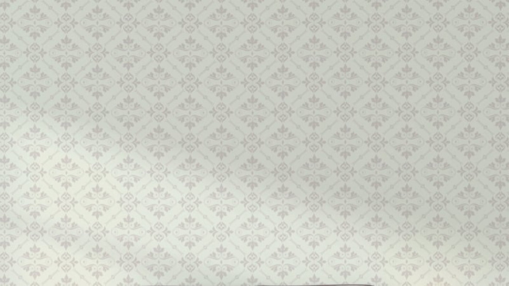 Gray and white baroque wallpaper