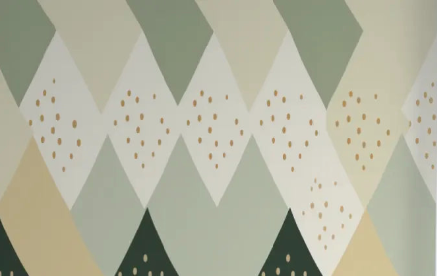 Baby wallpaper Scandinavian geometric patterns