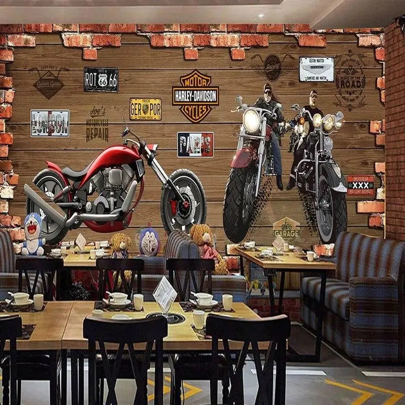 Déco Mural Moto Chopper - Second Image