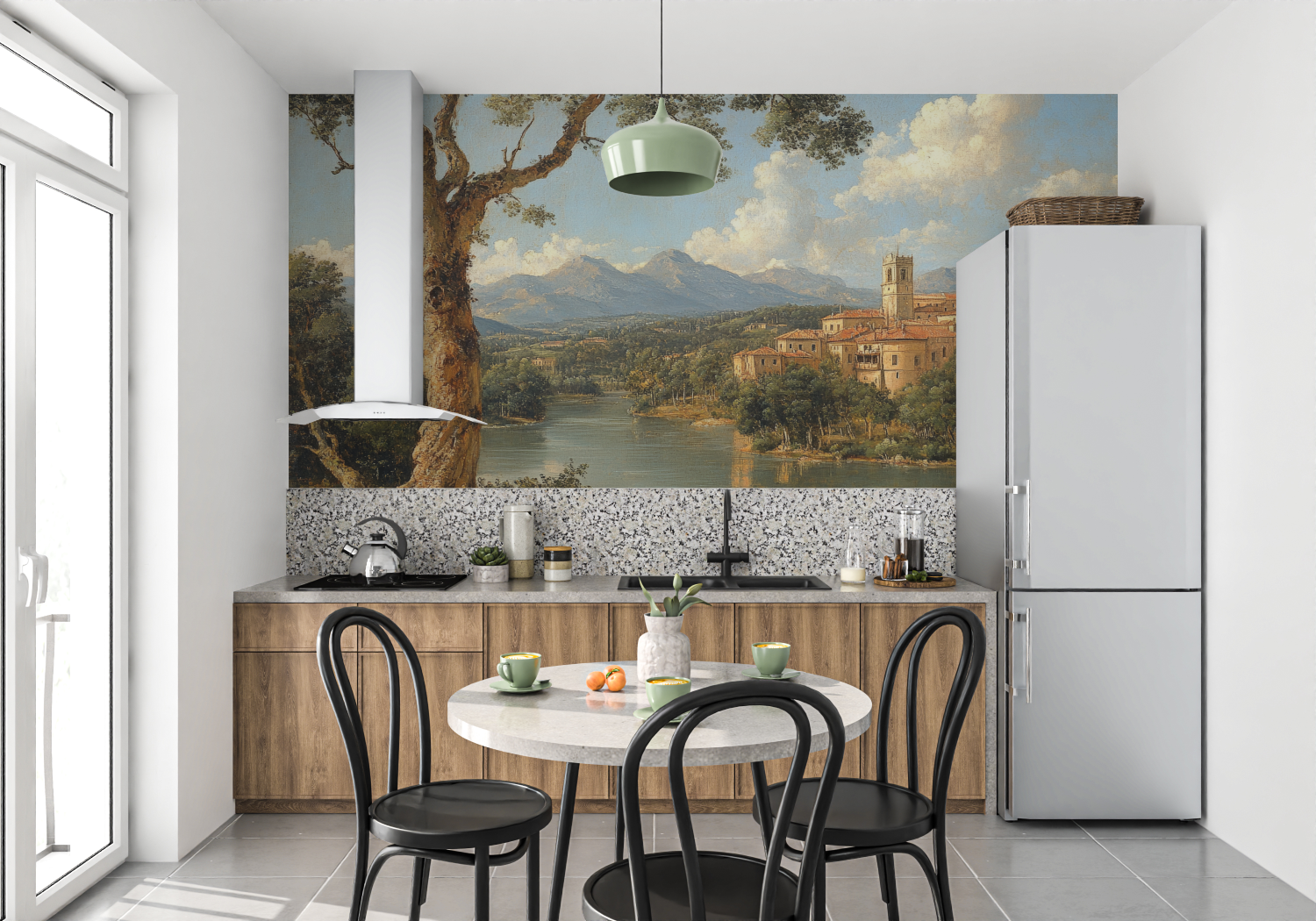 Papier Peint Panoramique Paysage Italien - tendance mur