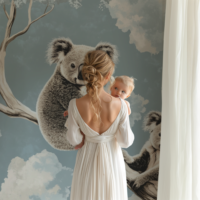Papier peint koala dans la clarte du ciel bb123