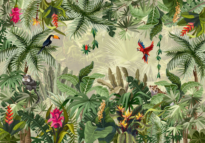 Papier Peint Foret Tropicale