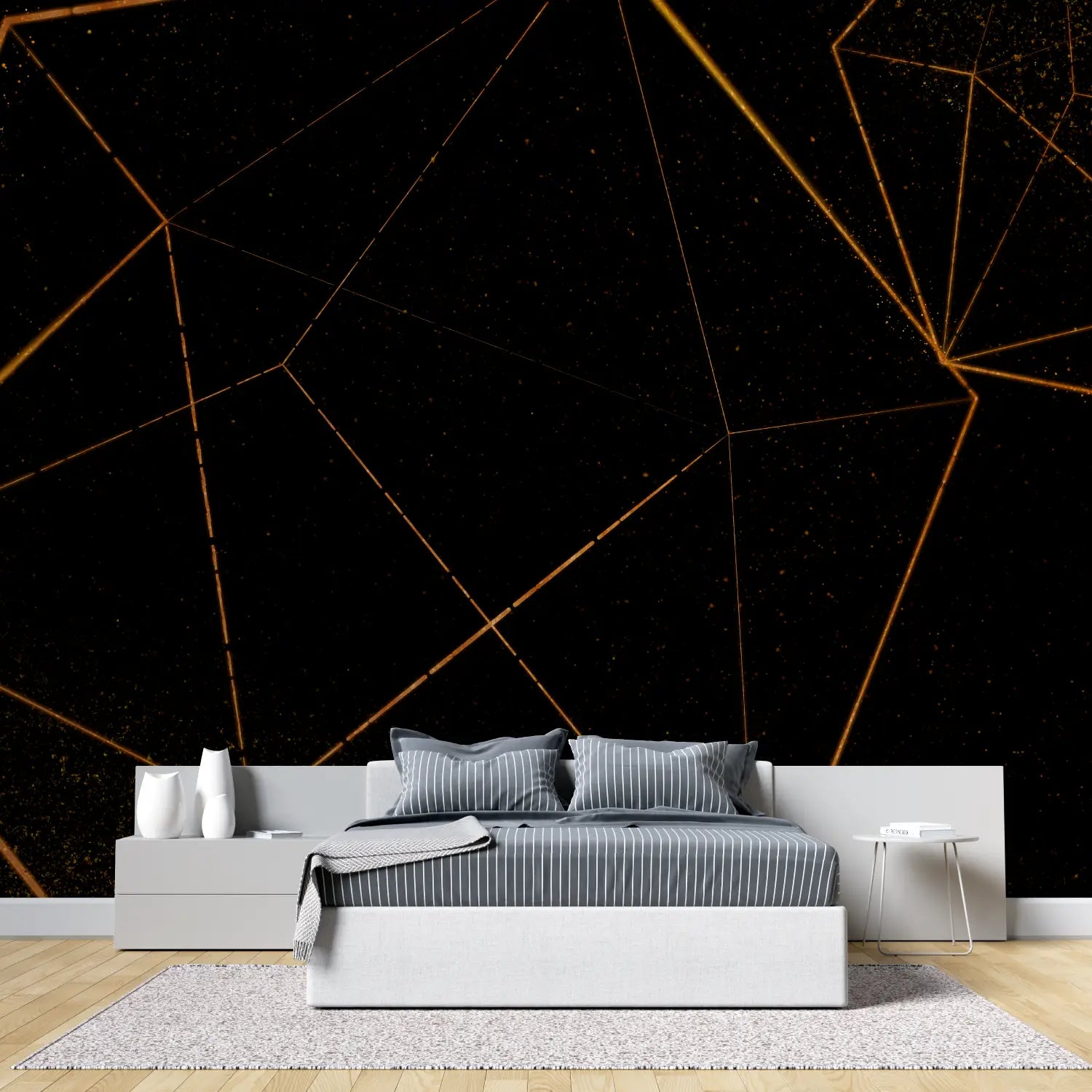 Black and Gold Art Deco Wallpaper - Second Image