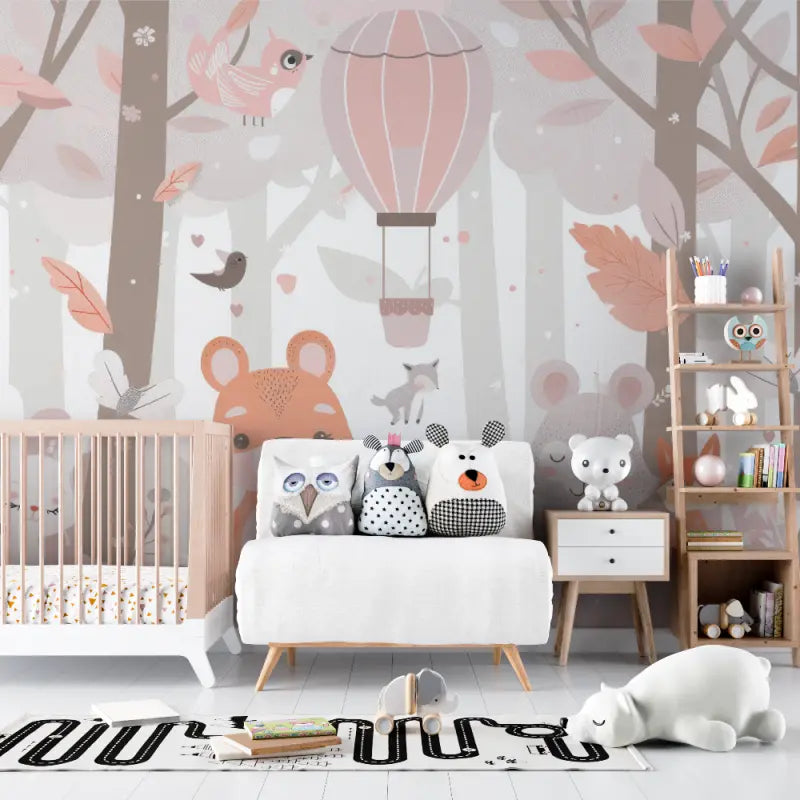 Roze Forest Friends babybehang - Second Image