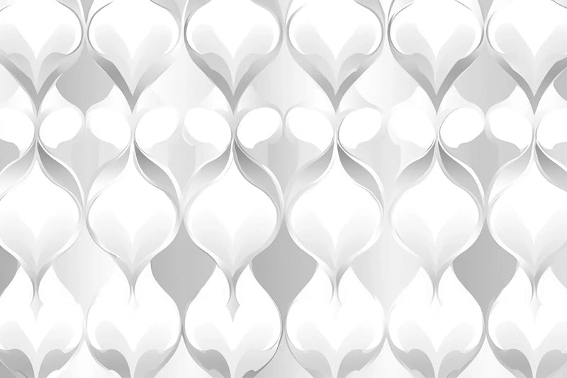 Papier Peint Blanc Motif Gris