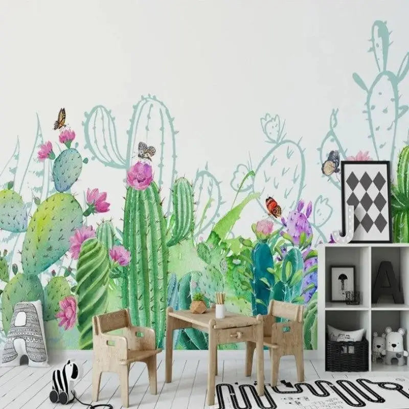 Watercolor Cactus Wallpaper - Second Image