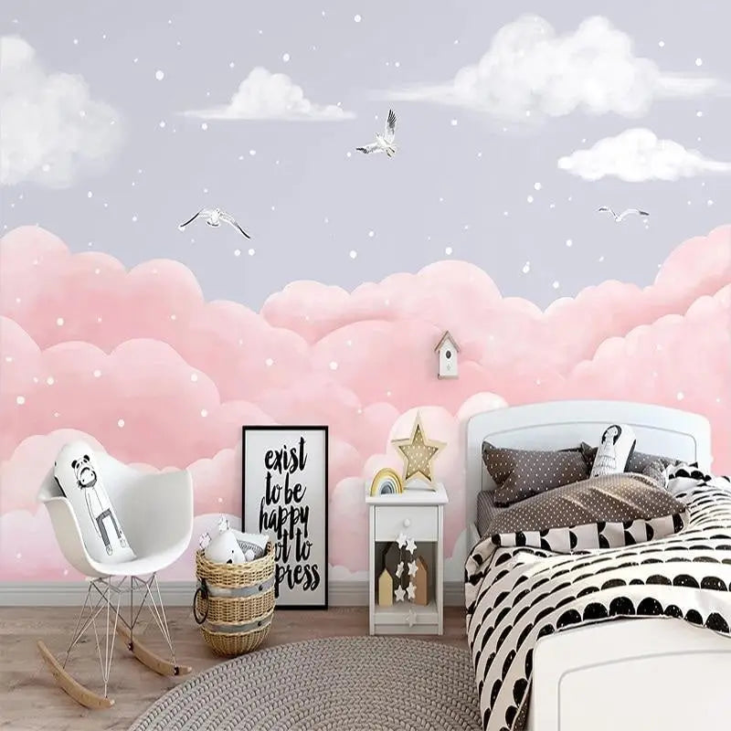 Papier Peint Chambre Fille Gris Rose