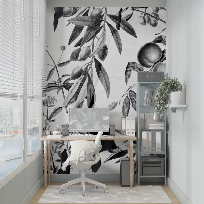 Papier Peint Chambre Gris - sur mesure