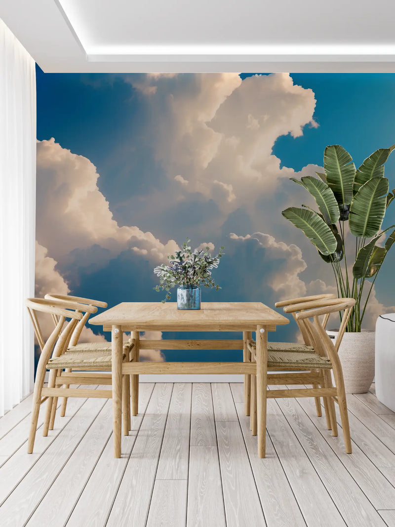 Papier Peint Ciel Nuage - trompe l'oeil