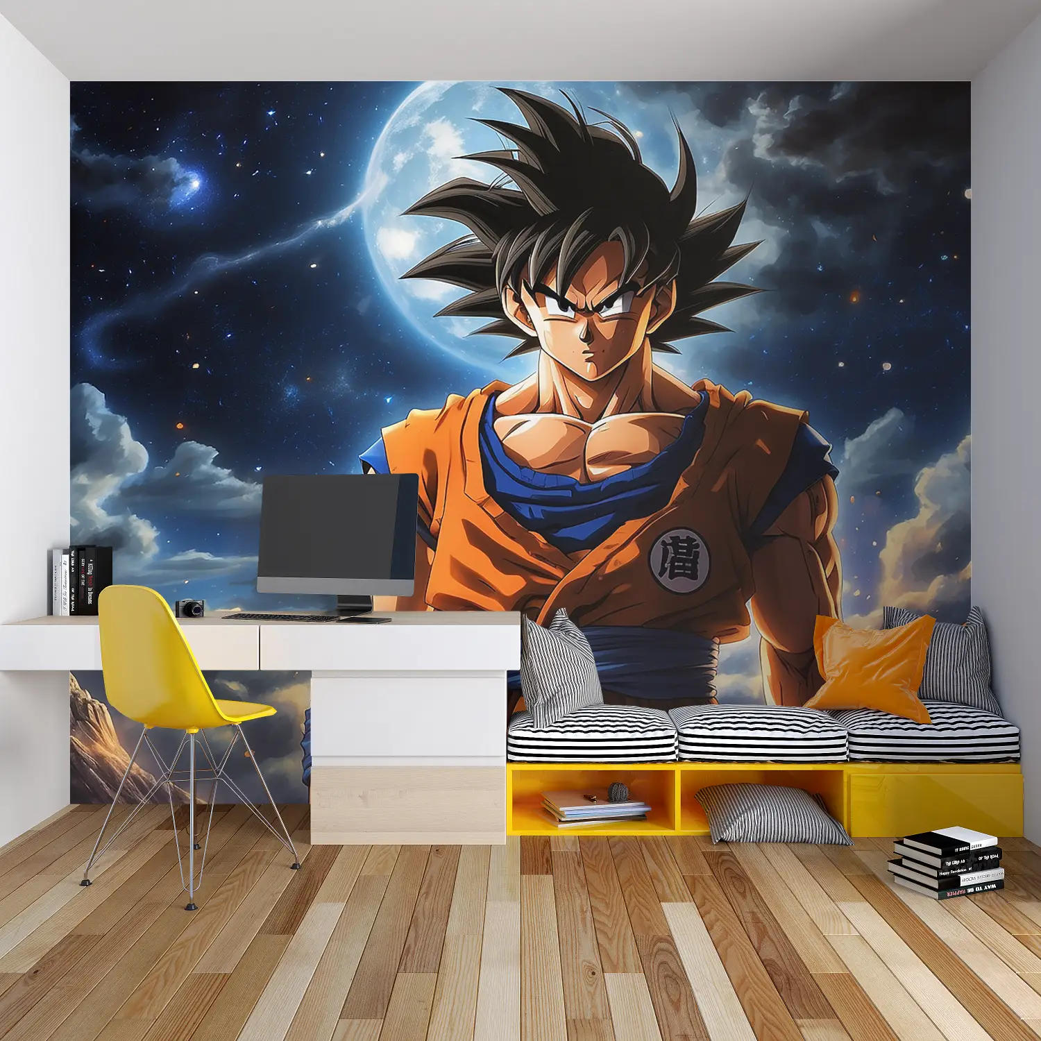 Dbz Goku slaapkamerbehang - Second Image