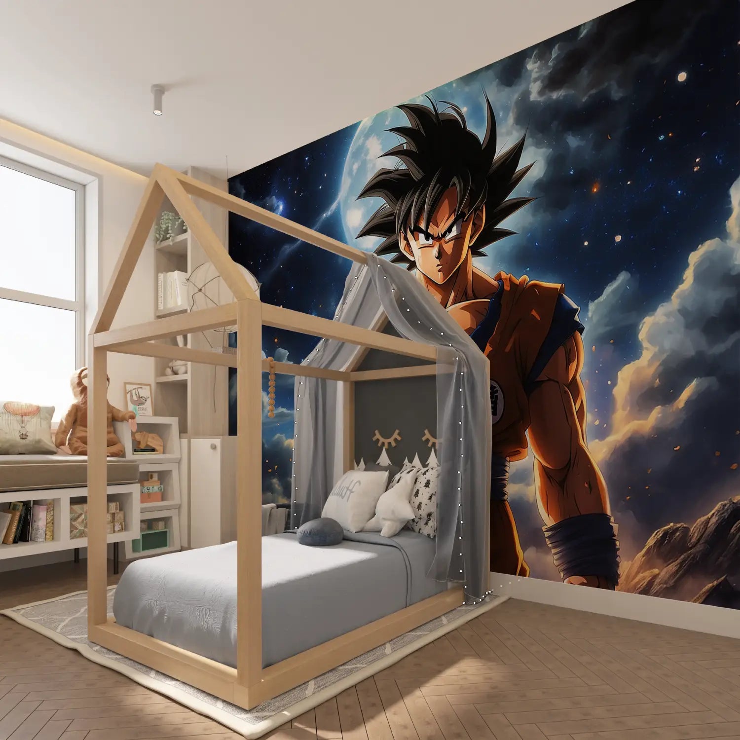 Dbz Goku slaapkamerbehang - Second Image