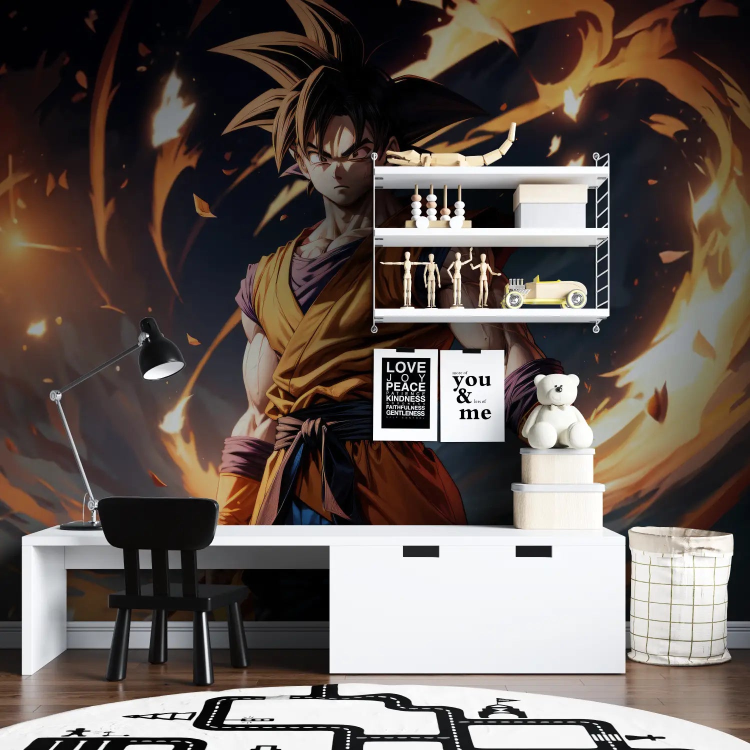 Papier Peint Dbz Super Sayan - chambre spiderman