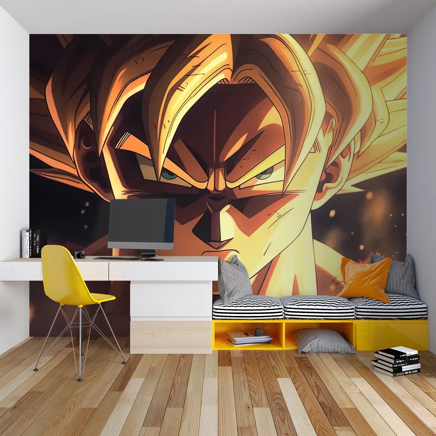 Dbz Vegeta gezicht behang - Second Image