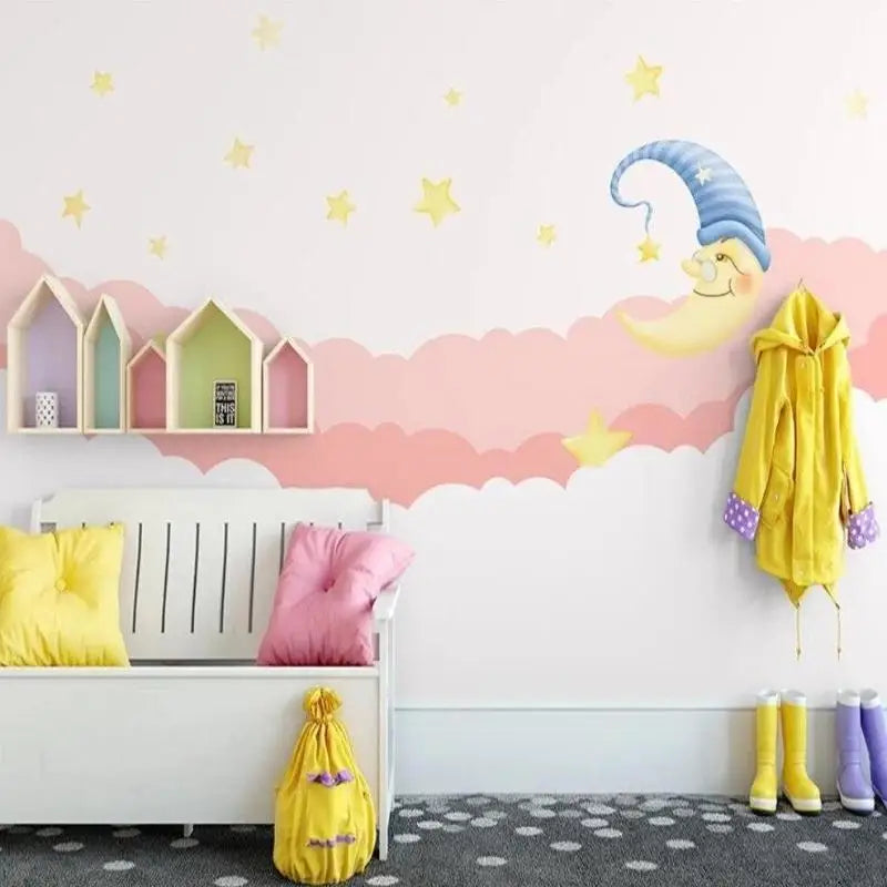 Cloud Decoration Wallpaper for Girls Room - Second Image