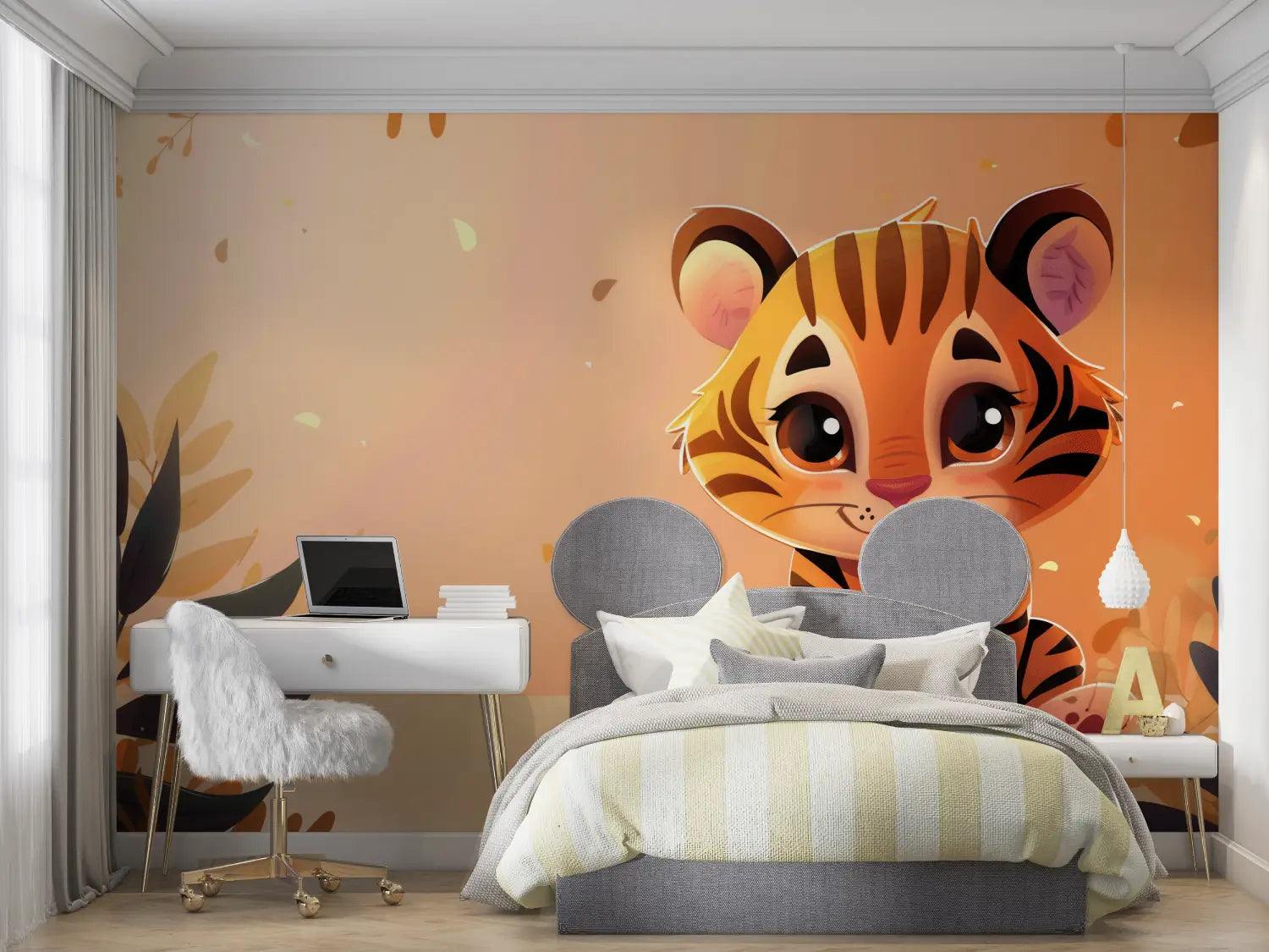 Papier Peint Enfant Tigre - chambre petit