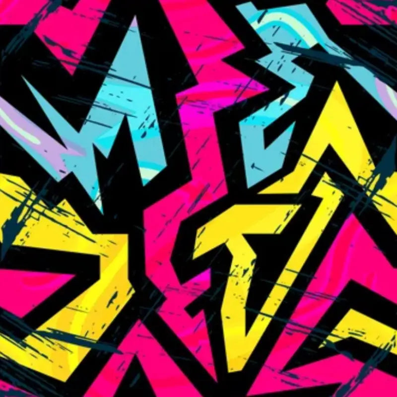 Urban Pink Graffiti Wallpaper - Second Image