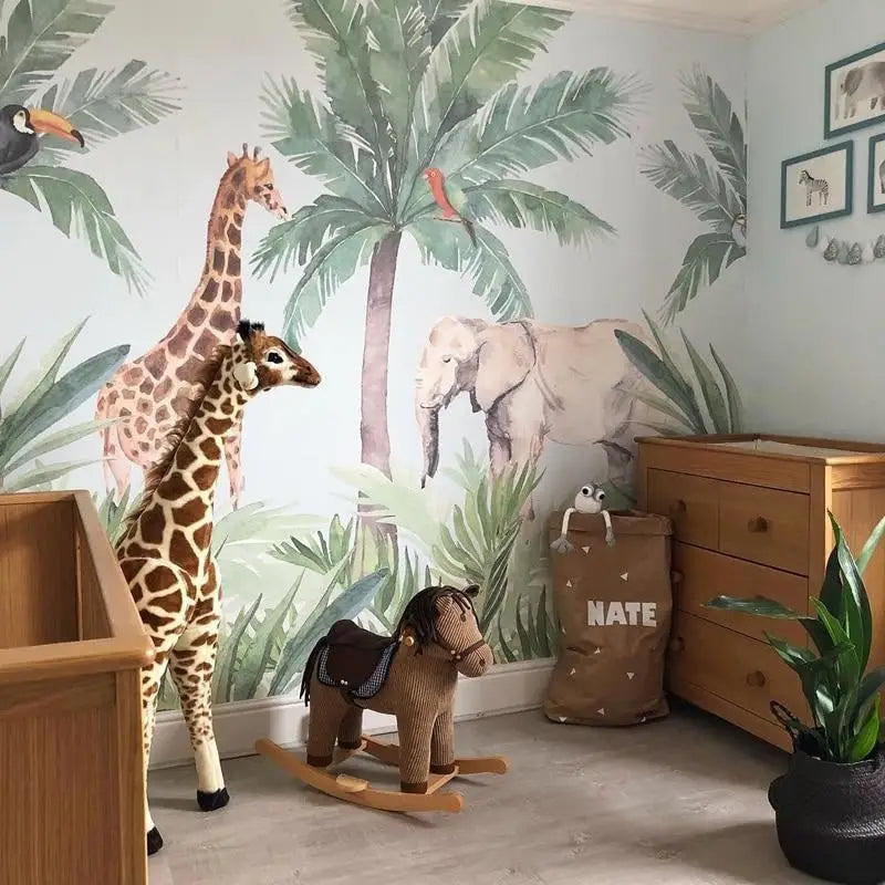 Papier Peint Jungle Chambre Bebe