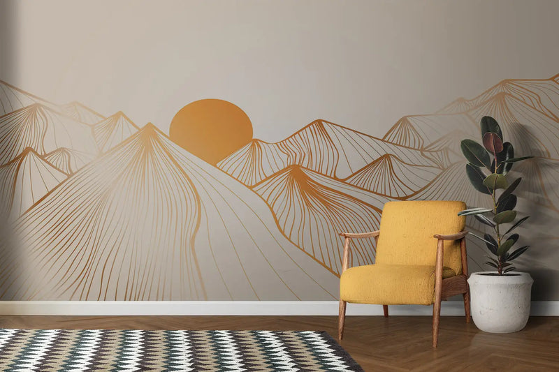 Papier Peint Montagne Design